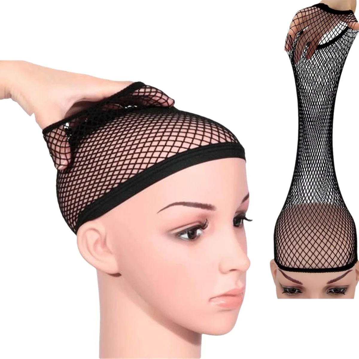 Wig Cap Stocking - G&T Wig Black Mesh Wig Cap
