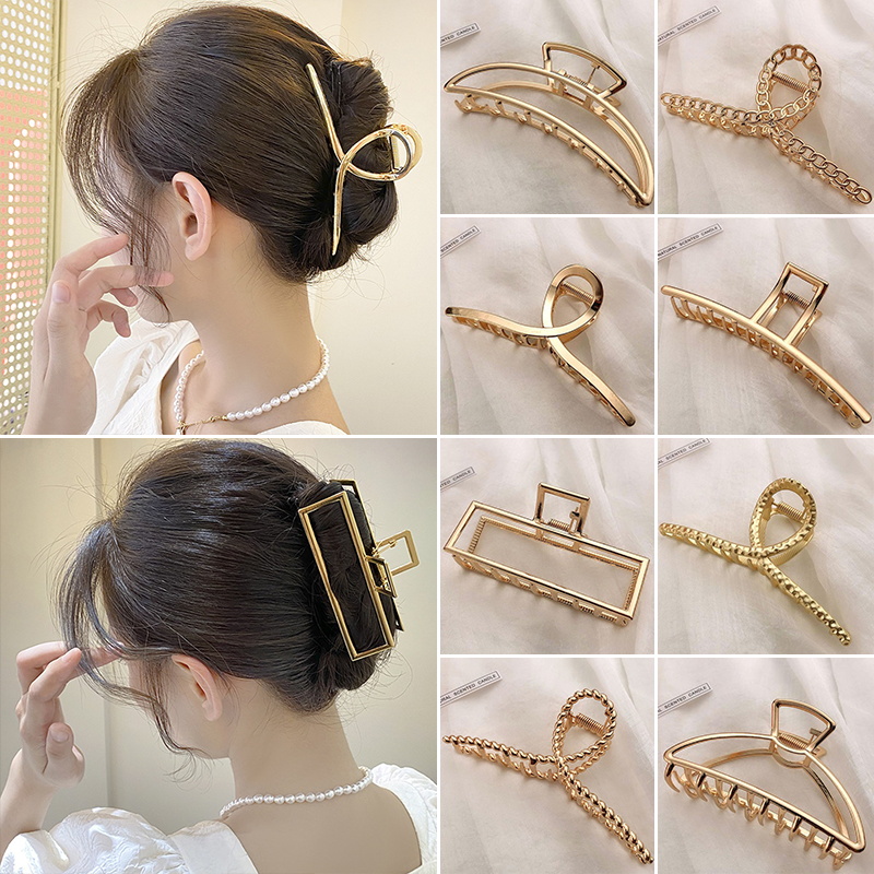Hair Clip Claw Large - Fashion Metal Hair Claw For Women
