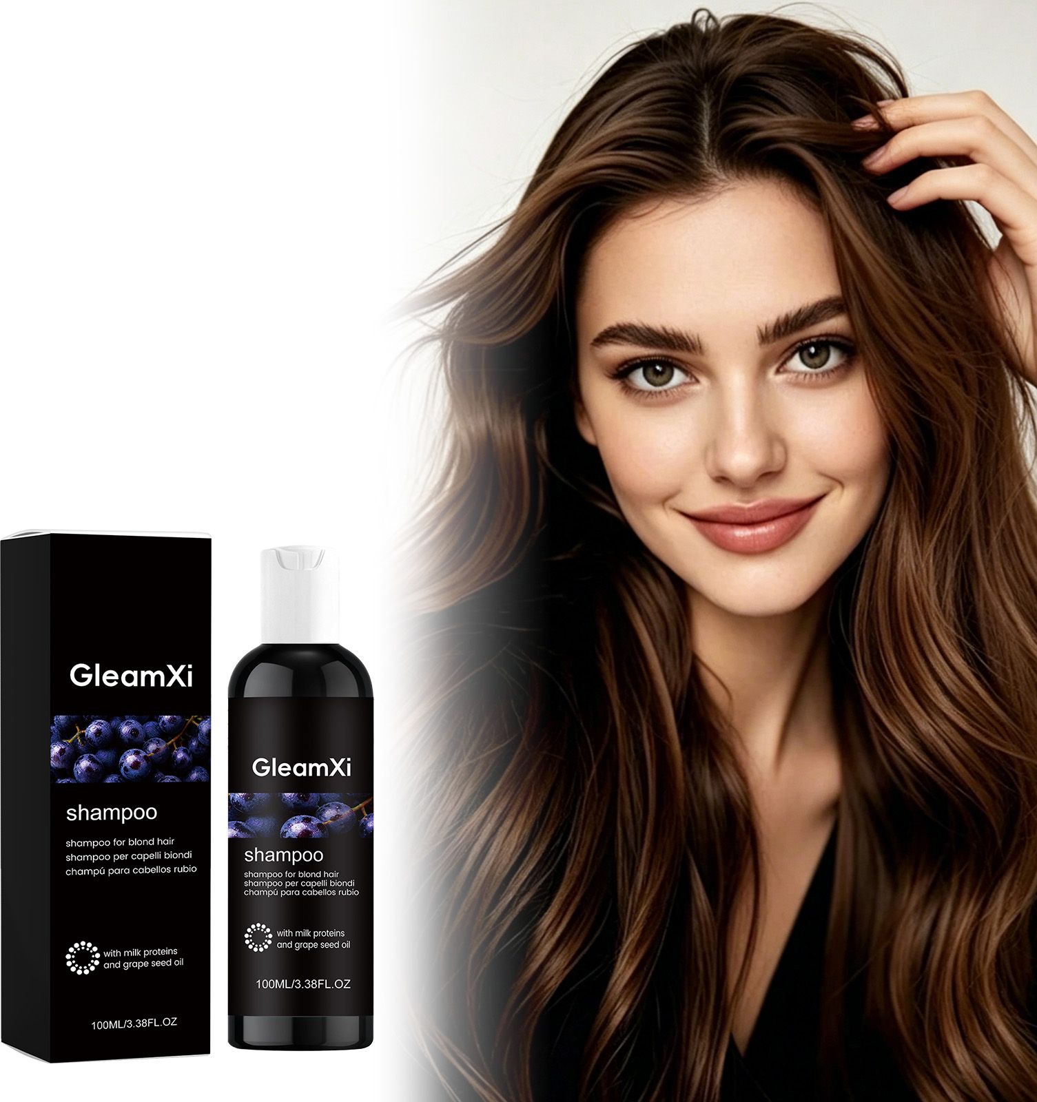 Hair Care For Dry And Frizzy Hair - GleamXi Blonde Hair Color Protection Shampoo