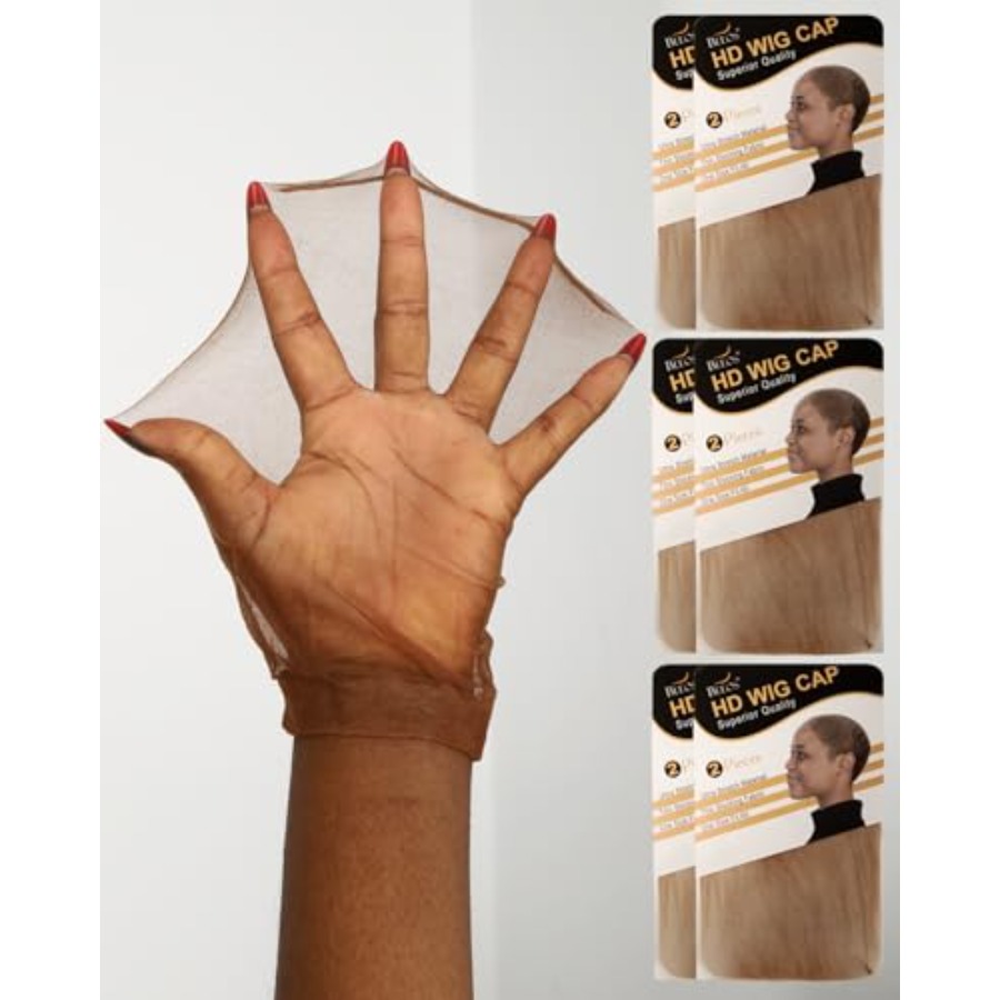 Wig Cap Stocking - Brown SKINLIKE HD Wig Cap, 12