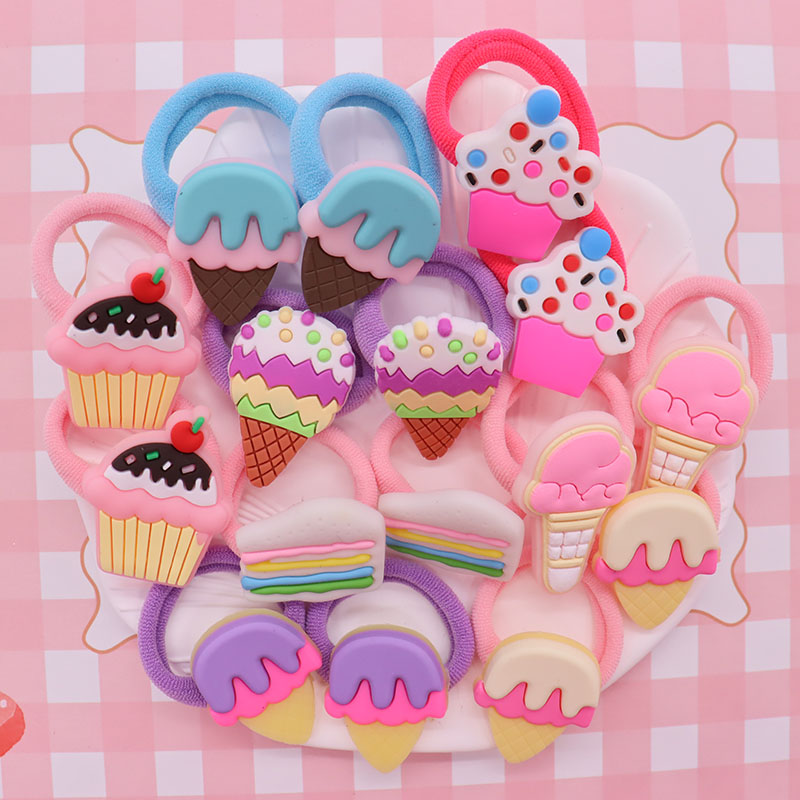 Hair Care Gift Set - 2Pcs/Set Sweet Cake Ice Cream Shape