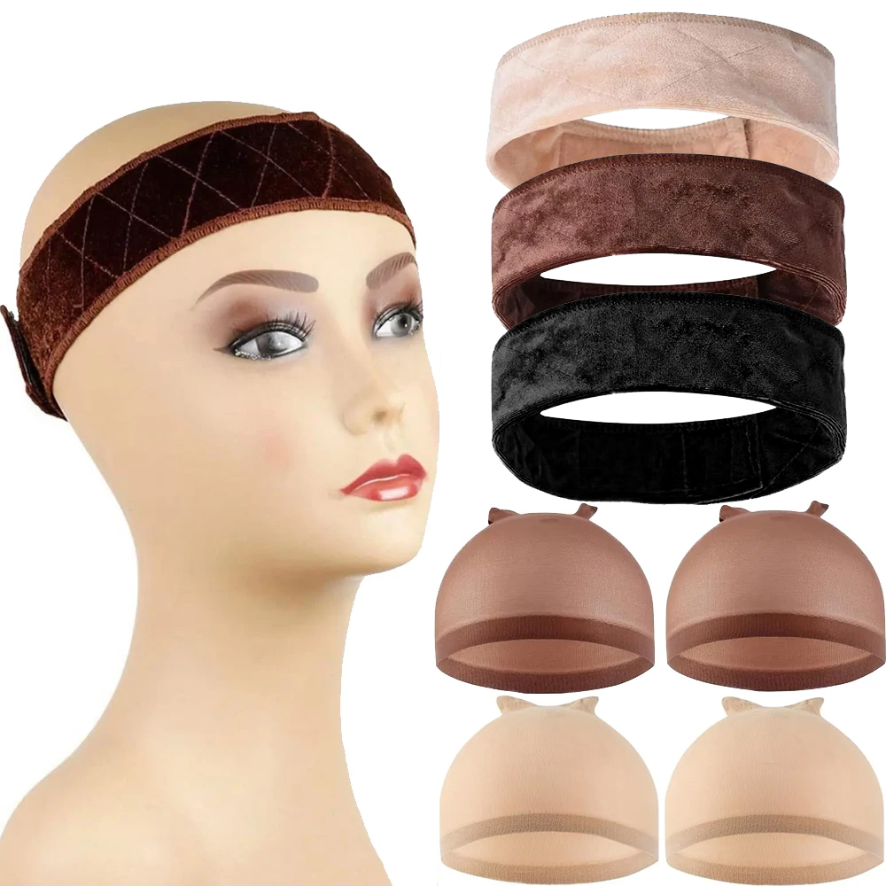 Wig Cap Stocking - Wig Grip Bands and Dome Mesh