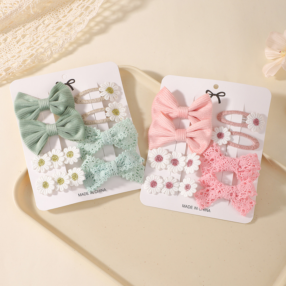 JOLLYPASS 8Pcs/set Sweet Bows  - Hair Care Gift Set ulasan dan harga