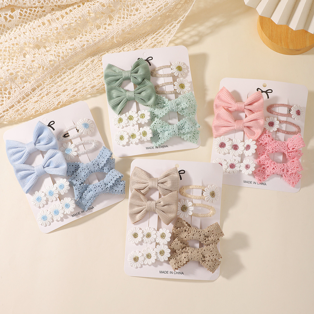 JOLLYPASS 8Pcs/set Sweet Bows  - Hair Care Gift Set ulasan dan harga