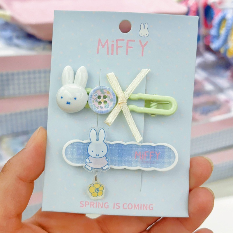 New Miffy rabbit bangs clip si - Hair Care Gift Set ulasan dan harga