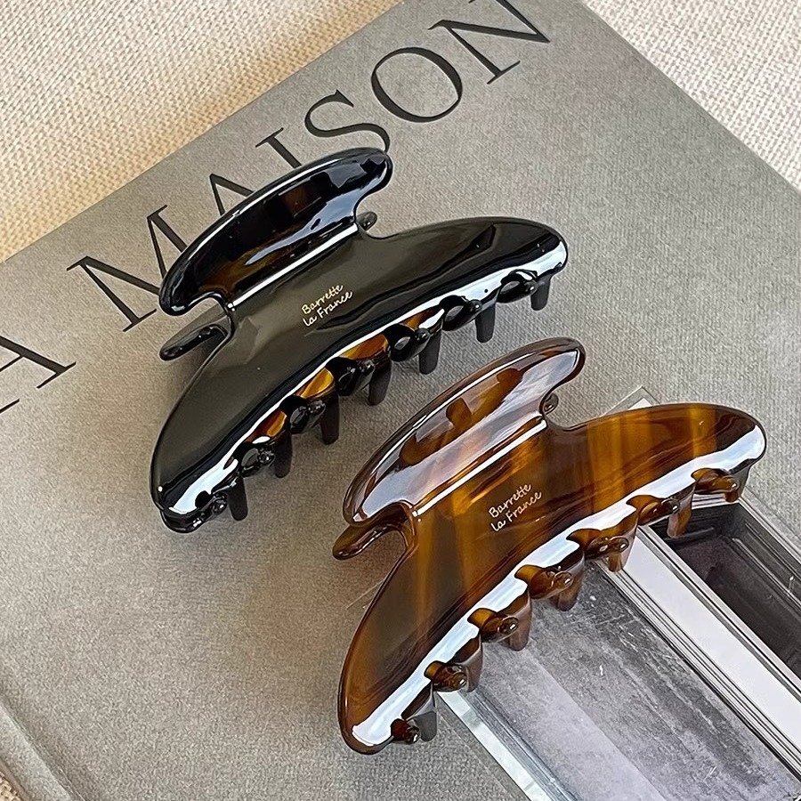 New Retro Korean Acetate Hair  - Hair Clip Claw Large ulasan dan harga