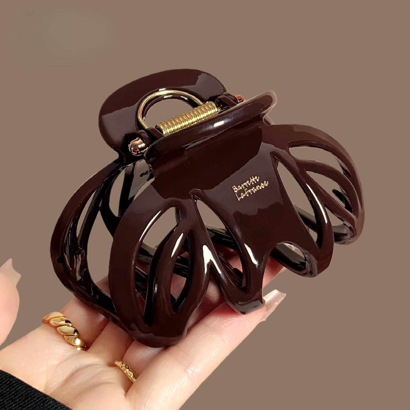 Vvintage Red Black Color Pumpk - Hair Clip Claw Large ulasan dan harga