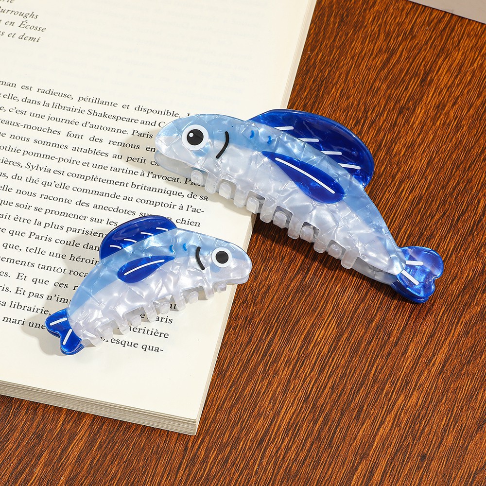 2026 New Fashion Sardine Shark - Hair Clip Claw Large ulasan dan harga