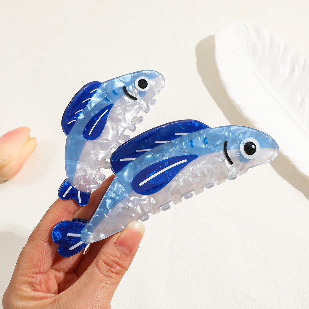 2026 New Fashion Sardine Shark - Hair Clip Claw Large ulasan dan harga