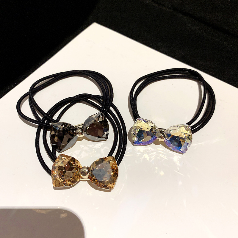Rhinestone Bow Hair Ropes Set  - Hair Care Gift Set ulasan dan harga