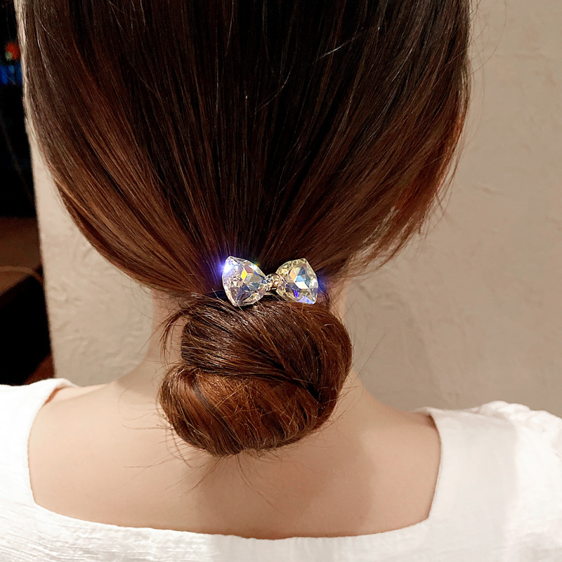 Rhinestone Bow Hair Ropes Set  - Hair Care Gift Set ulasan dan harga