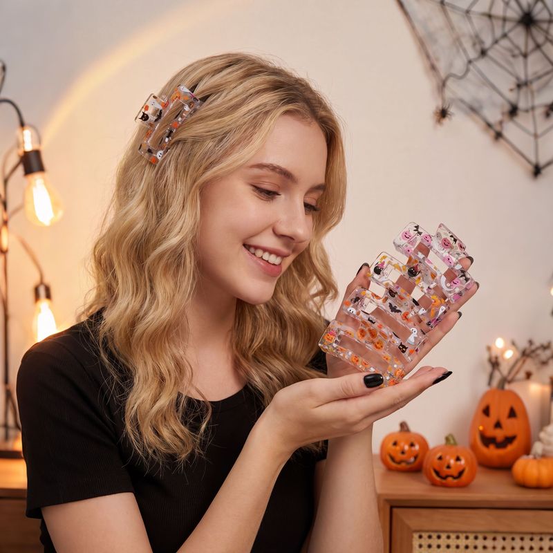 4pcs/set Halloween Hair Claw C - Hair Care Gift Set ulasan dan harga