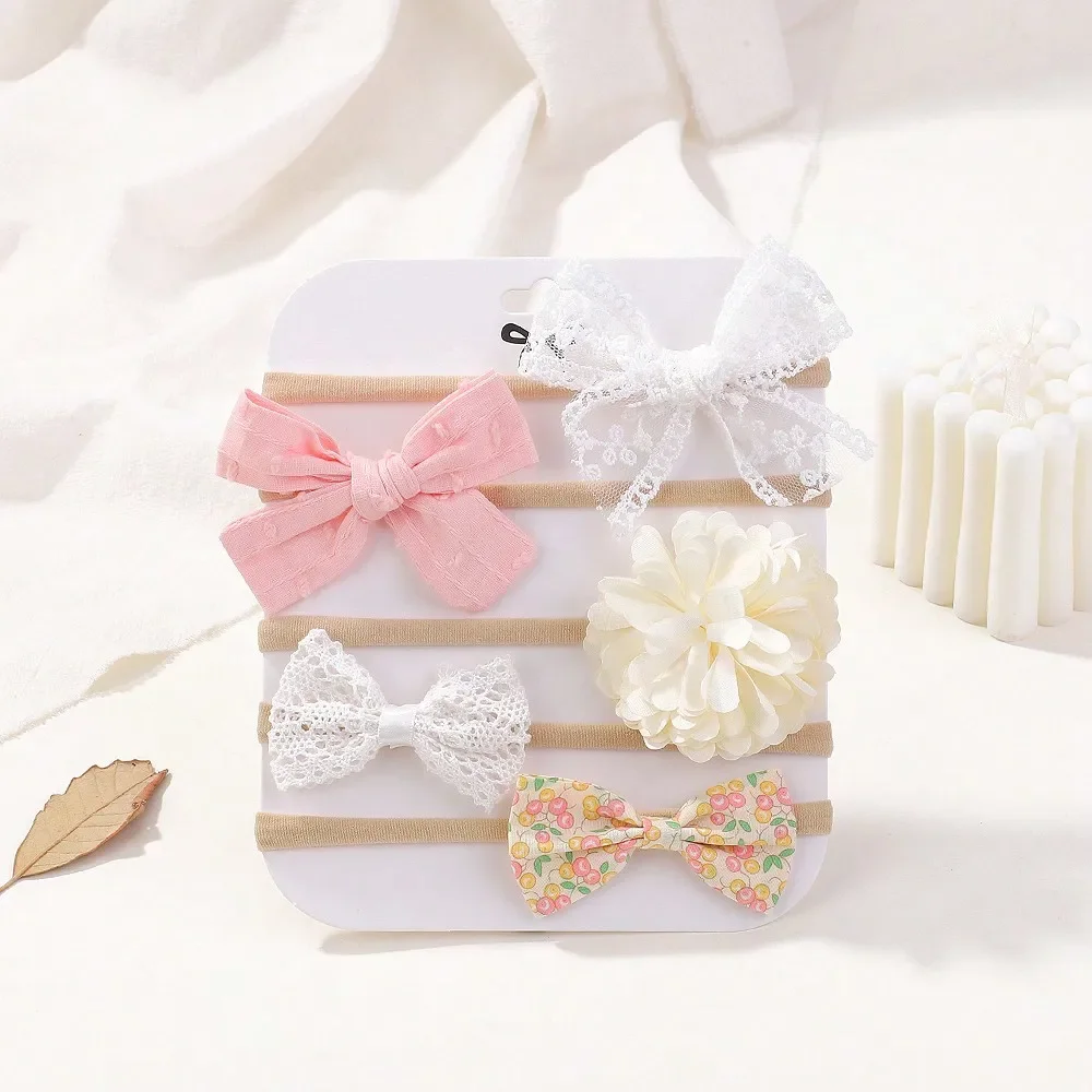 5Pcs/Set Baby Elastic Headband - Hair Care Gift Set ulasan dan harga