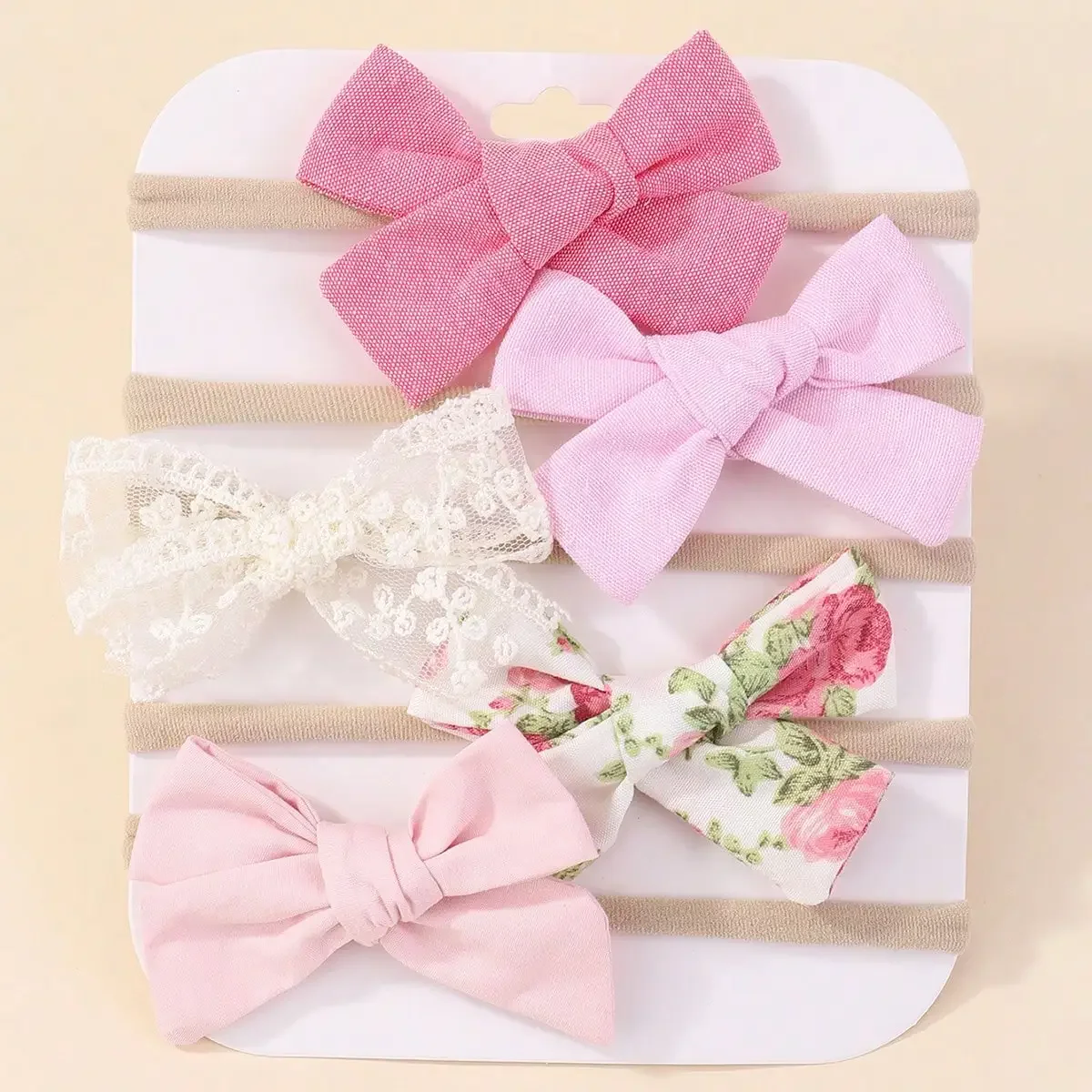 5Pcs/Set Baby Elastic Headband - Hair Care Gift Set ulasan dan harga
