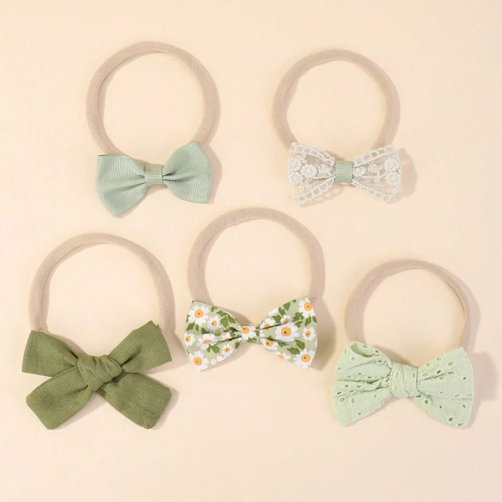 5Pcs/Set Baby Elastic Headband - Hair Care Gift Set ulasan dan harga