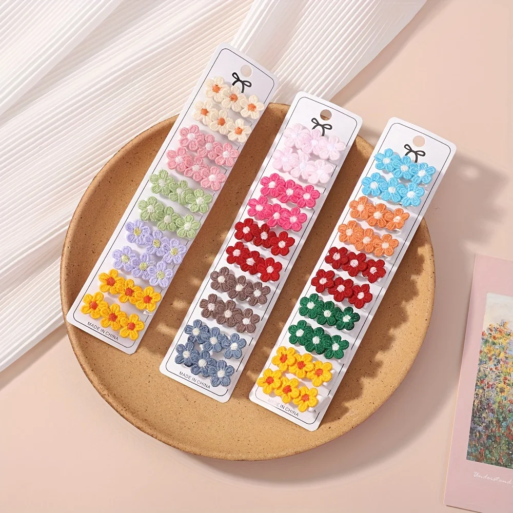 10Pcs/Set Baby Mini Flower Hai - Hair Care Gift Set ulasan dan harga