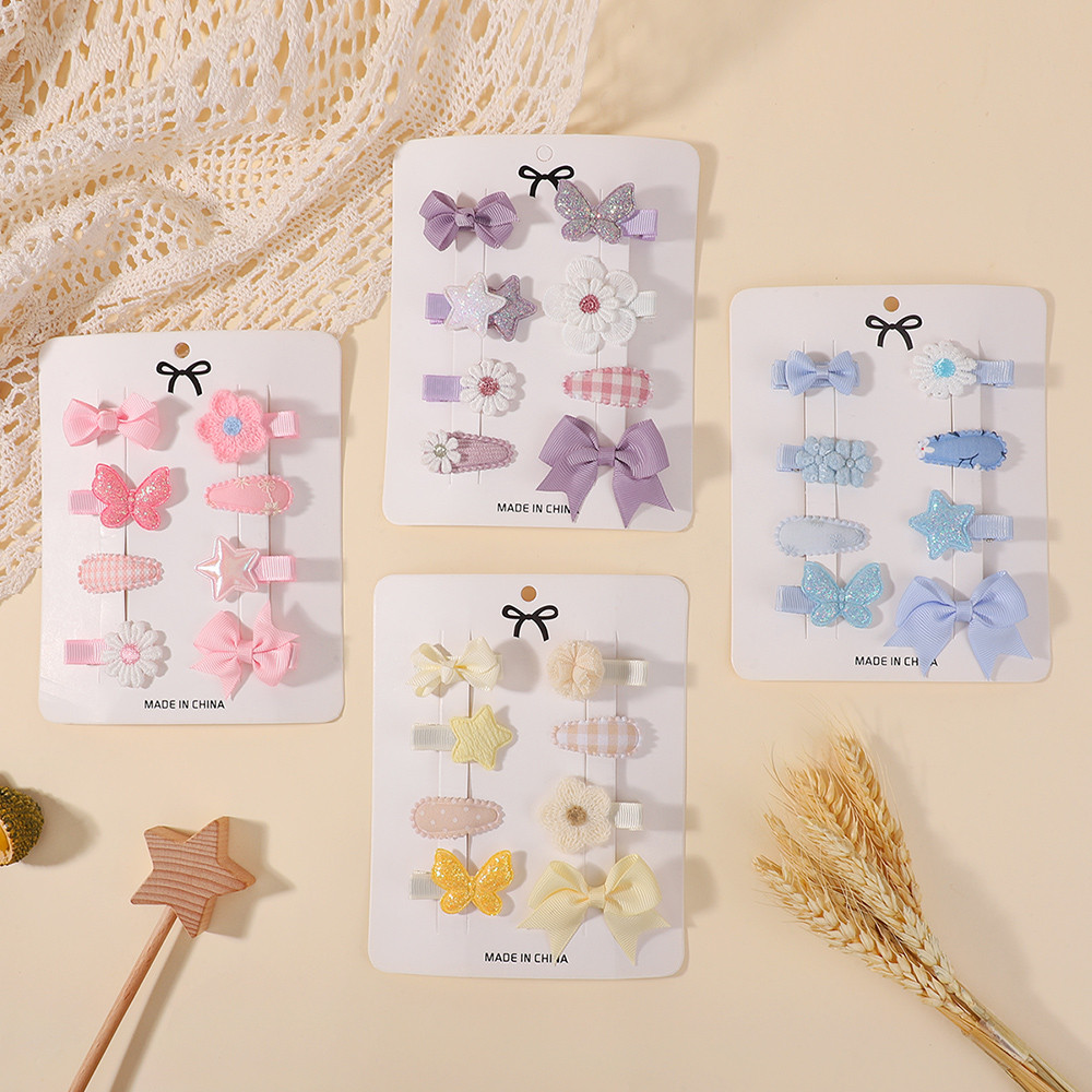 8Pcs/Set Girls Barrette Haircl - Hair Care Gift Set ulasan dan harga