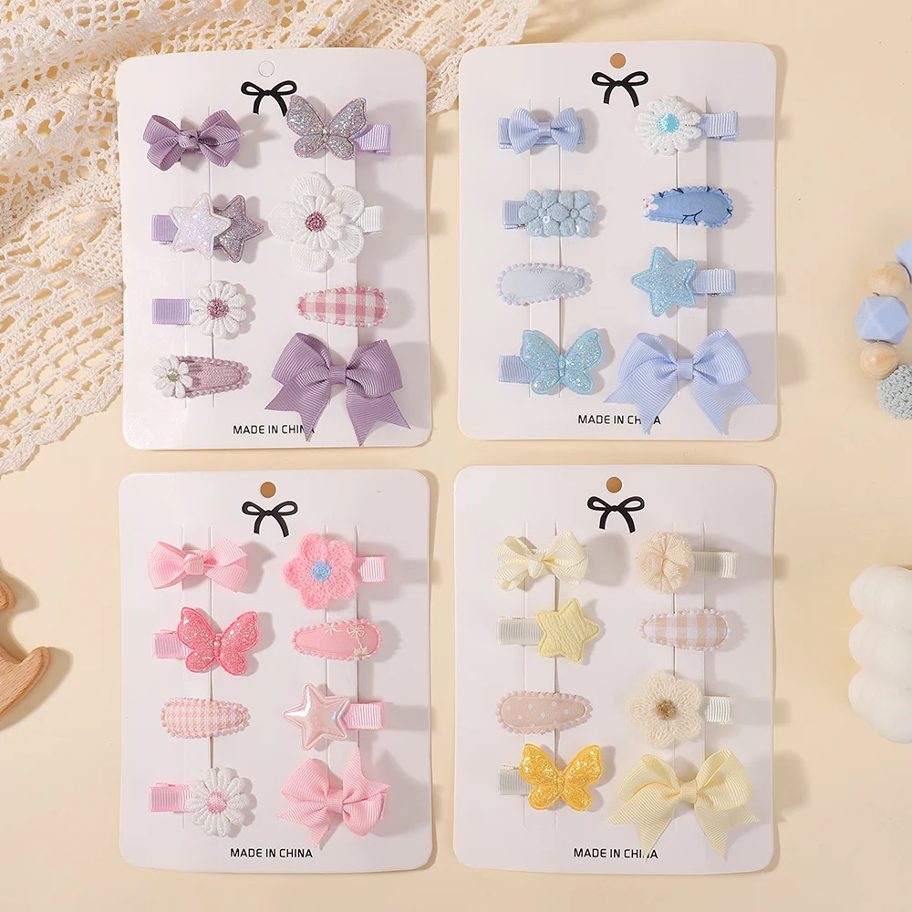 8Pcs/Set Girls Barrette Haircl - Hair Care Gift Set ulasan dan harga