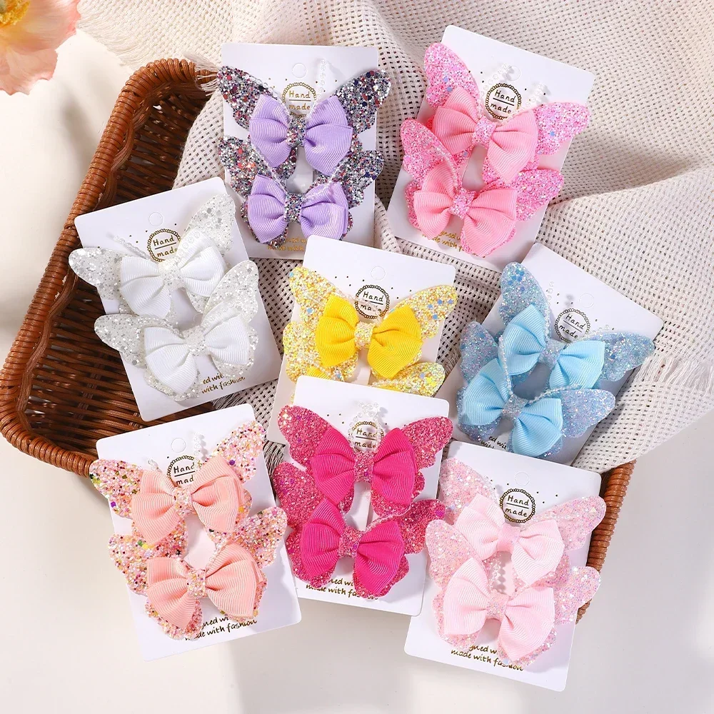2pcs/set 3.15'' Rainbow Sequin - Hair Care Gift Set ulasan dan harga