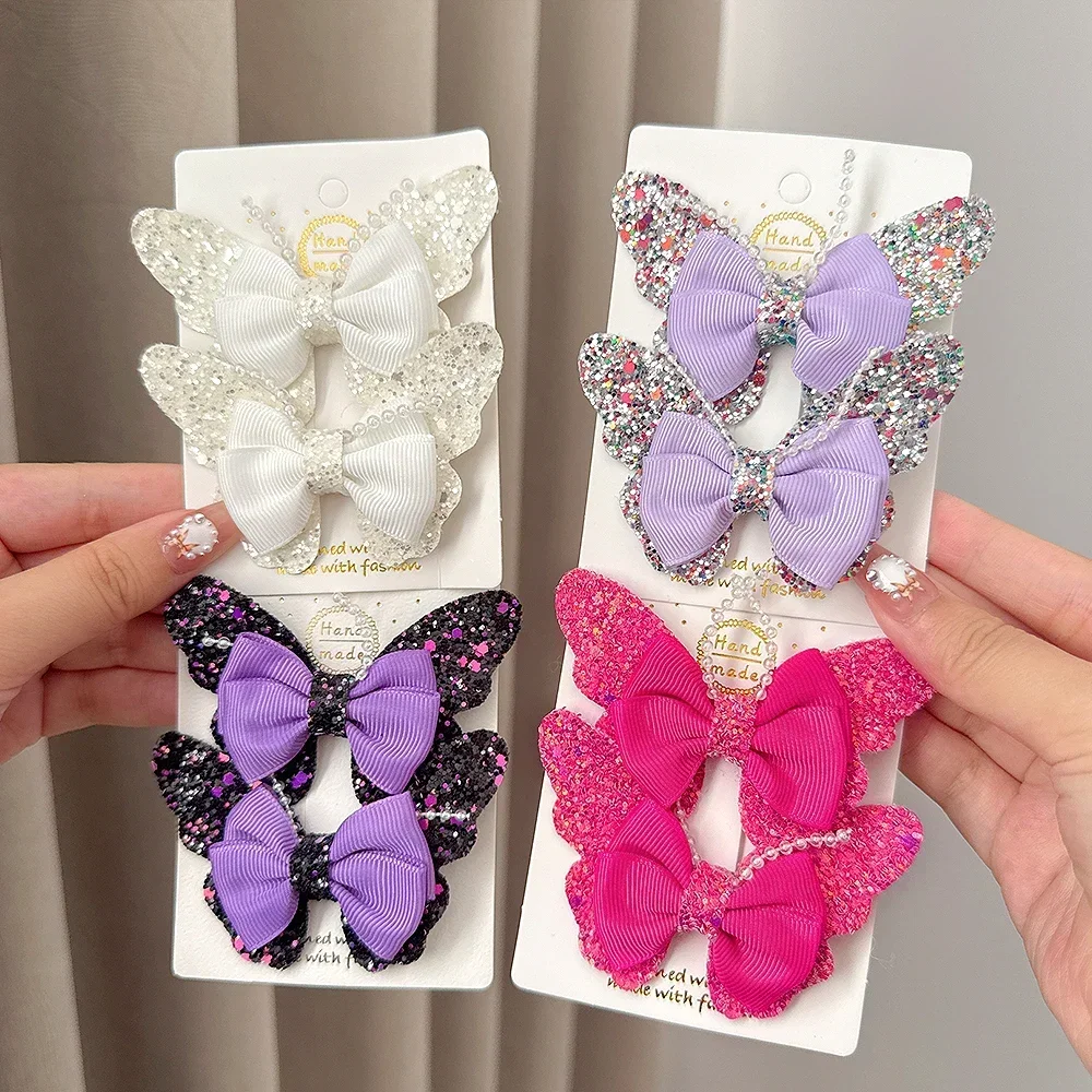 2pcs/set 3.15'' Rainbow Sequin - Hair Care Gift Set ulasan dan harga