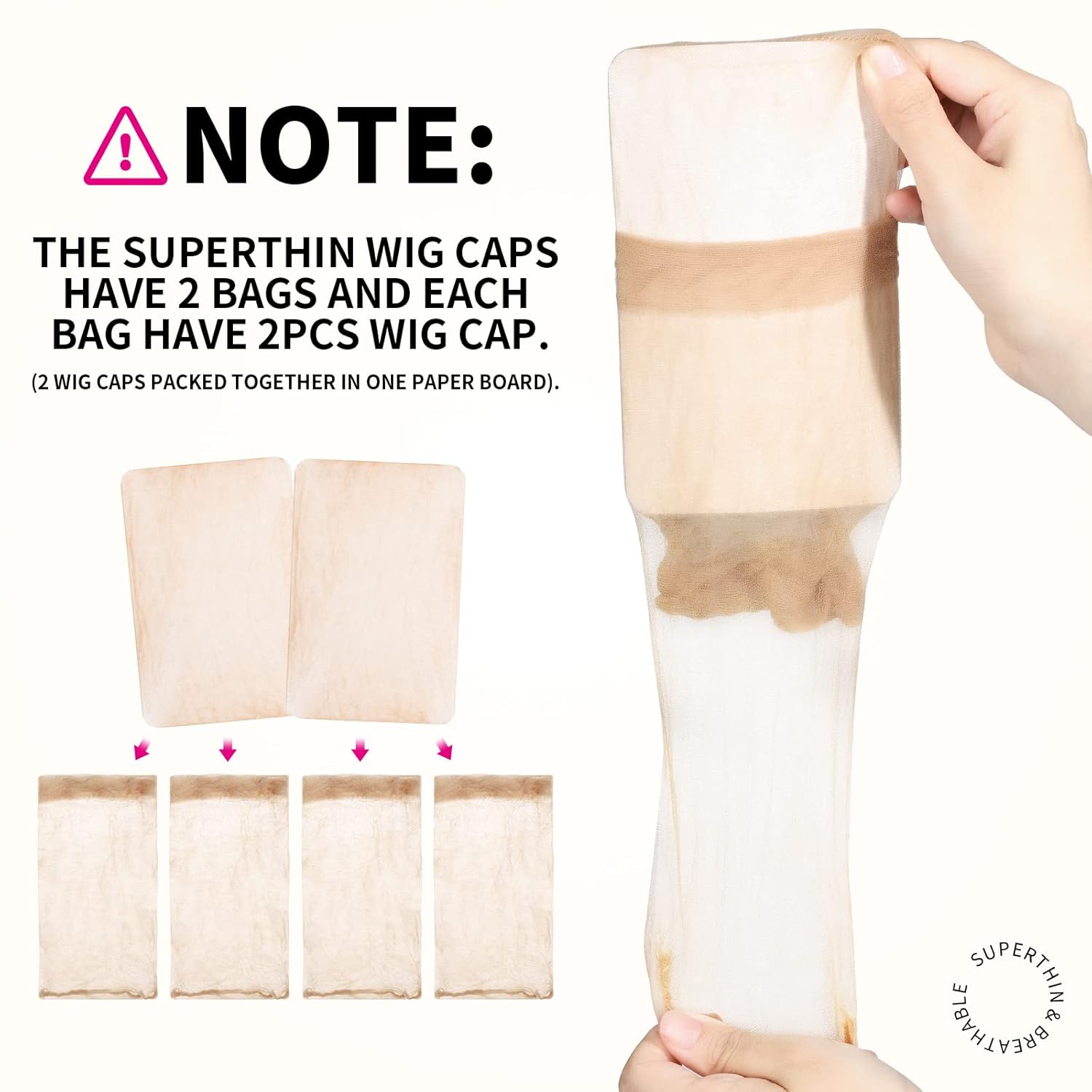 4/12pcs Ventilated Nylon Mesh  - Wig Cap Stocking ulasan dan harga
