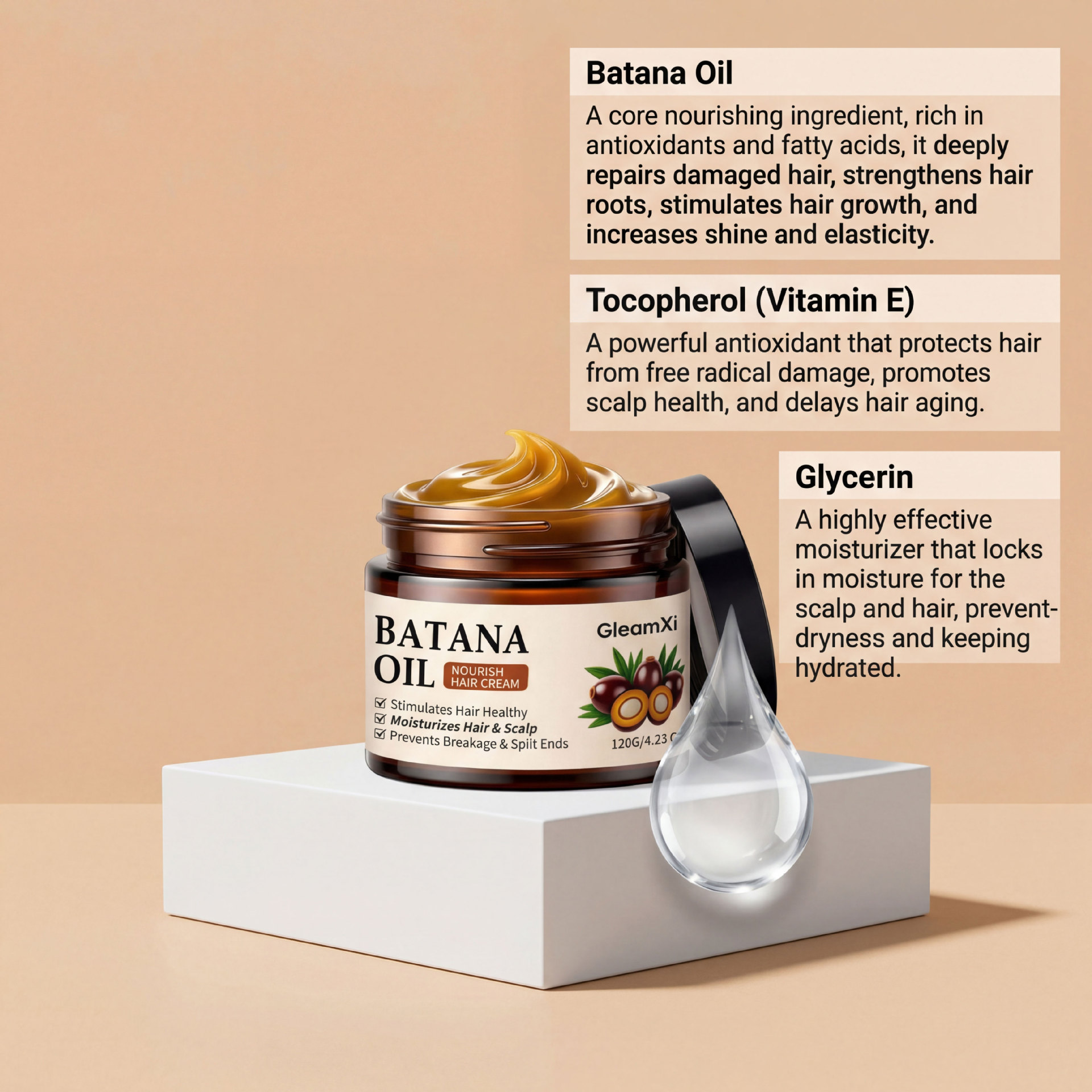 Hair Oil Hair Balm Multi Purpo - Hair Care For Dry And Frizzy Hair ulasan dan harga