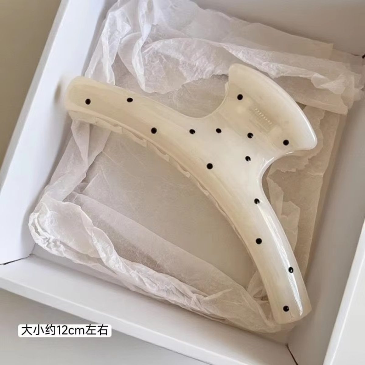 Large-Sized Acrylic Shark Bone - Hair Clip Claw Large ulasan dan harga