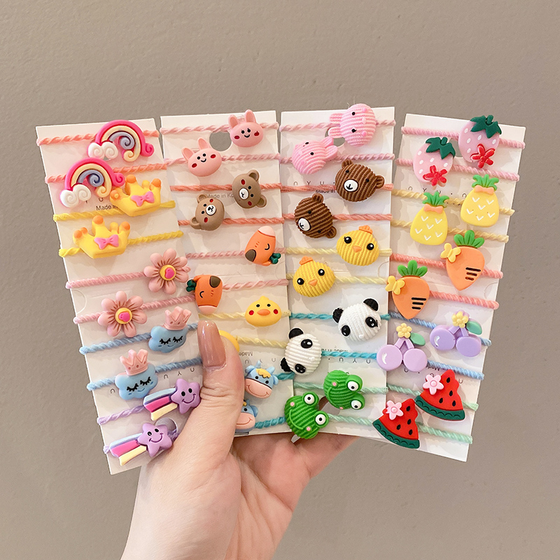 50 Pcs Girls Cartoon Fruit Ani - Hair Care Gift Set ulasan dan harga