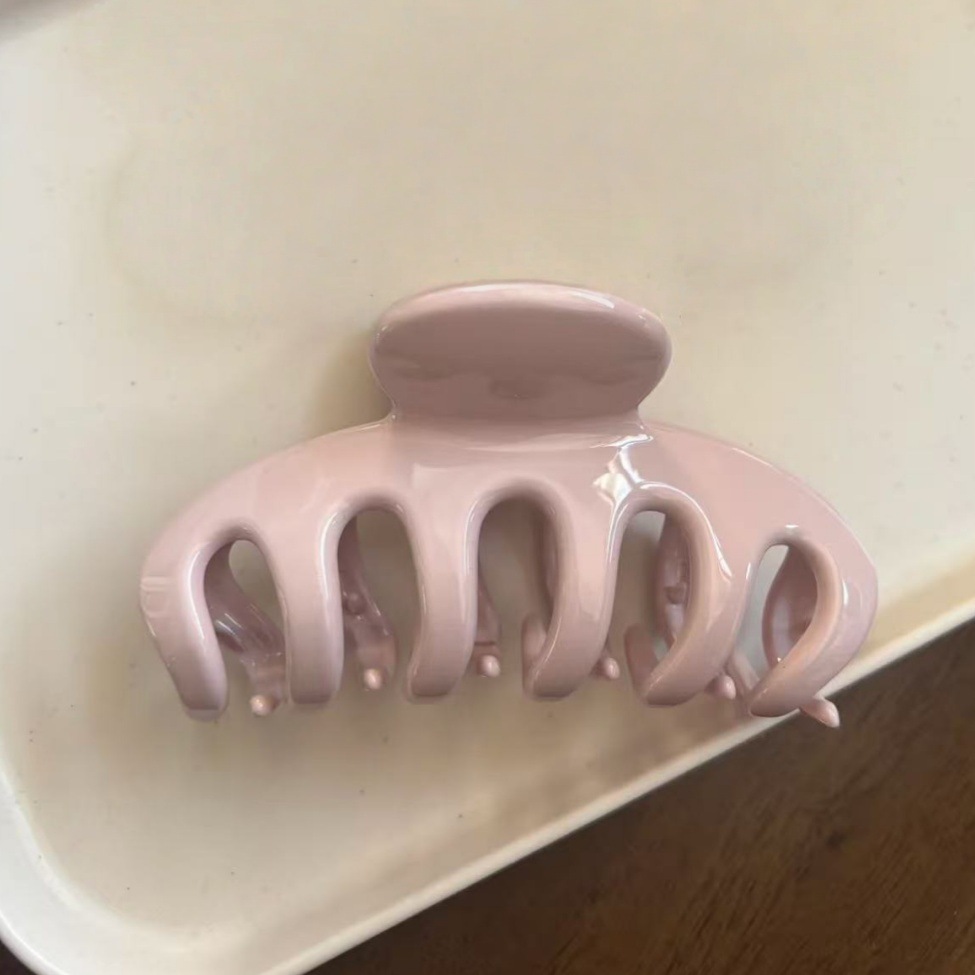 Korean Large pink Dragon Bone  - Hair Clip Claw Large ulasan dan harga