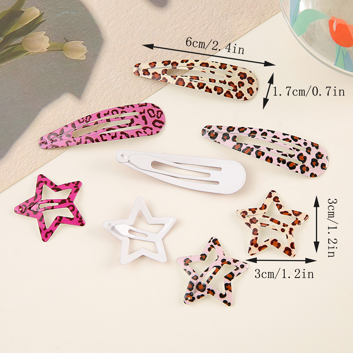 Simple Leopard Print Hairpins  - Hair Care Gift Set ulasan dan harga