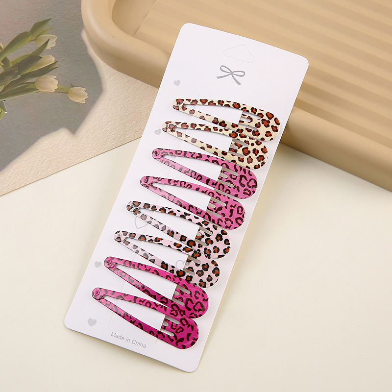 Simple Leopard Print Hairpins  - Hair Care Gift Set ulasan dan harga