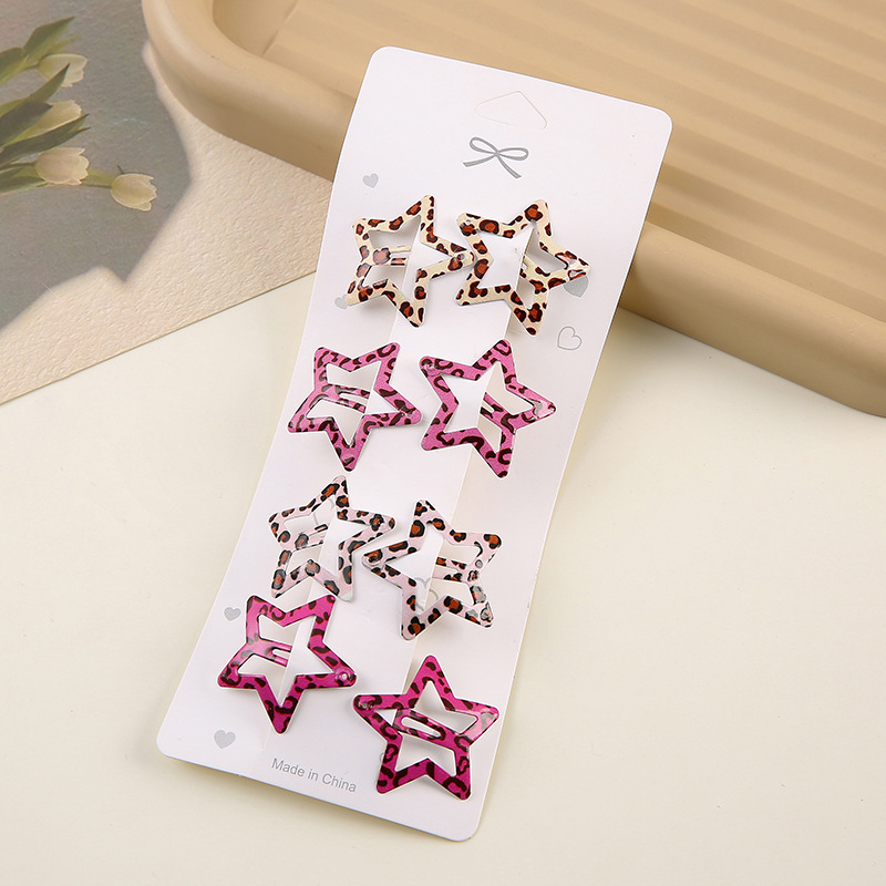 Simple Leopard Print Hairpins  - Hair Care Gift Set ulasan dan harga