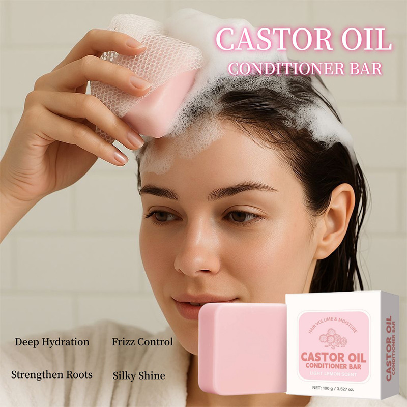 Castor Oil Conditioner Soap Ba - Hair Care For Dry And Frizzy Hair ulasan dan harga