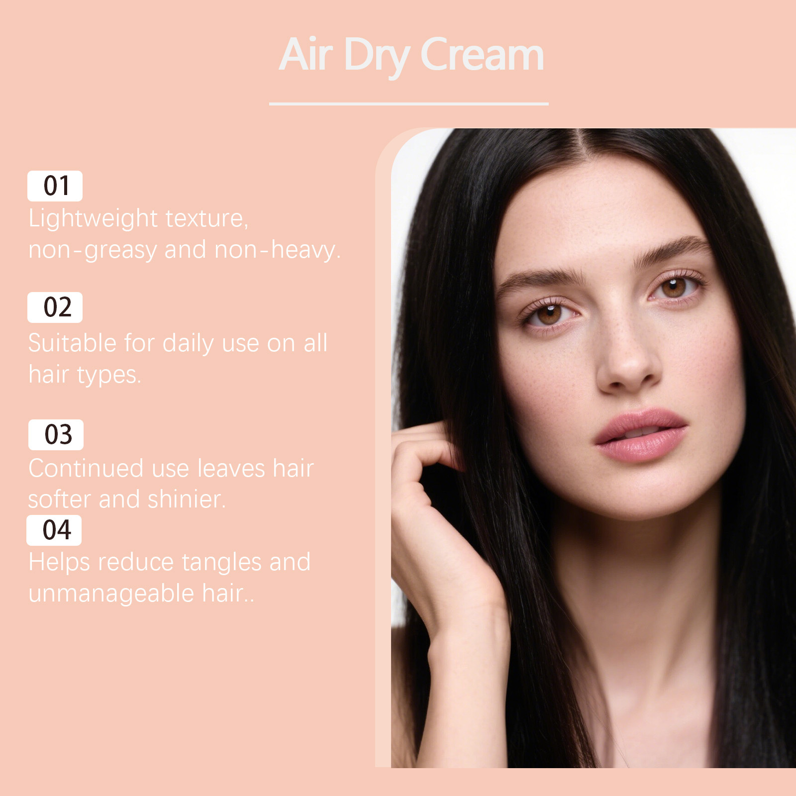 Air Dry Smoothing Hair Cream A - Hair Care For Dry And Frizzy Hair ulasan dan harga